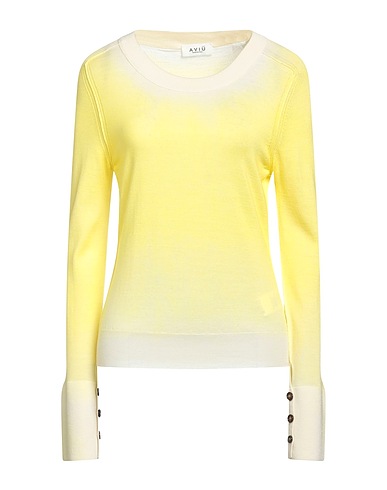 AVIÙ Jersey Amarillo 70% Lana Virgen, 30% Seda