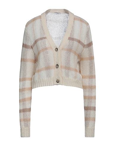 PESERICO Cardigan Beige 60% Baby alpaca wool, 27% Polyamide, 7% Virgin Wool, 6% Polyester