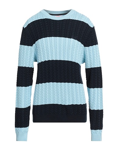 SUN 68 Pullover Celeste 100% Cotone