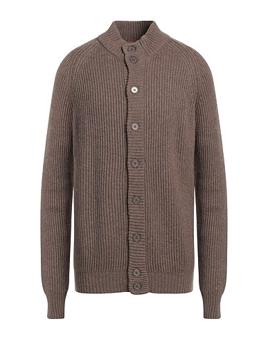 HENRY CLIFFORD Cardigan Khaki 40% Wool, 30% Viscose, 20% Polyamide, 10% Cashmere