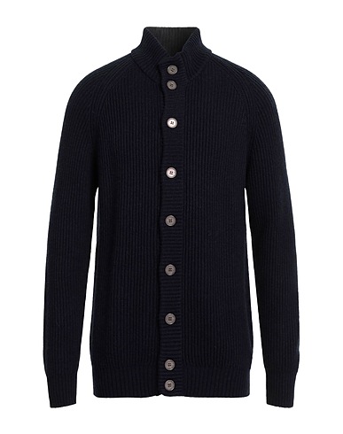 HENRY CLIFFORD Cardigan Midnight blue 40% Wool, 30% Viscose, 20% Polyamide, 10% Cashmere