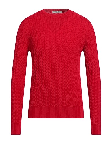 LA FILERIA Sweater Red 100% Virgin Wool