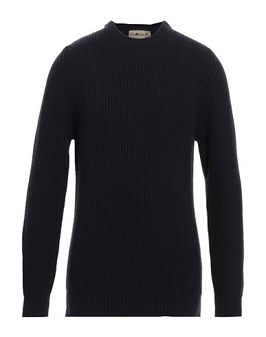 IRISH CRONE Pullover Blu notte 100% Lana
