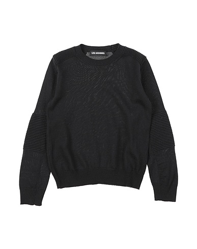 LES HOMMES Sweater Black 50% Virgin Wool, 50% Acrylic