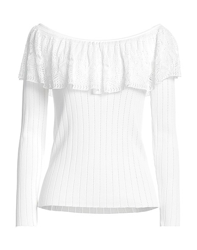 CAROLINA HERRERA Sweater White 69% Viscose, 30% Cotton, 1% Polyamide