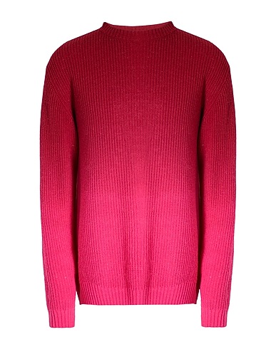 8 by YOOX Jumper GRADIENT WOOL BLEND OVER KNIT JUMPER Magenta 70% Recycled wool, 25% Recycled polyamide, 5% Other Fibres