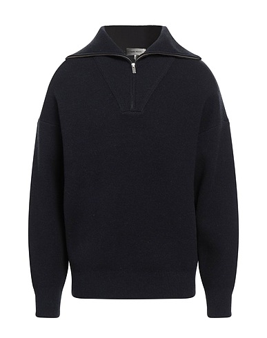 ISABEL MARANT Sweater with zip Midnight blue 57% Merino Wool, 25% Polyamide, 17% Viscose, 1% Elastane