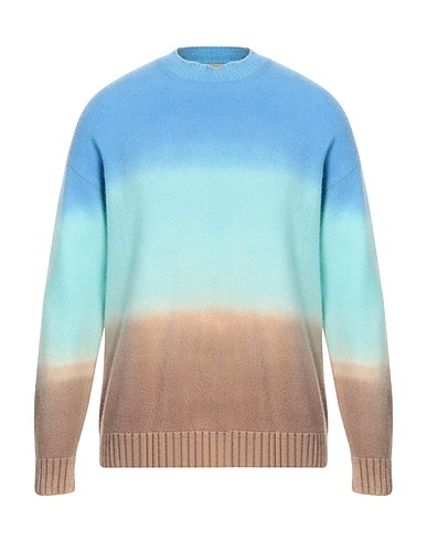 LANEUS Cashmere jumper Light blue 71% Cashmere, 19% Silk, 10% Polyester