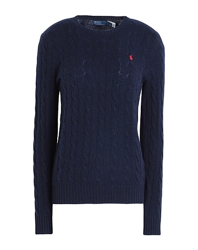 POLO RALPH LAUREN プルオーバー CABLE-KNIT WOOL-CASHMERE SWEATER
 ネイビー ウール 80% / カシミヤ 20%