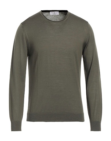BELLWOOD Pullover Militärgrün 100% Merinowolle