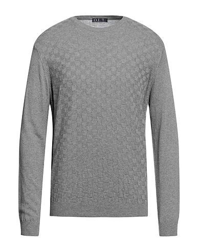 ONLY ITALIAN TRICOT Pullover Grigio chiaro 50% Acrilico, 20% Cotone, 20% Viscosa, 10% Lana