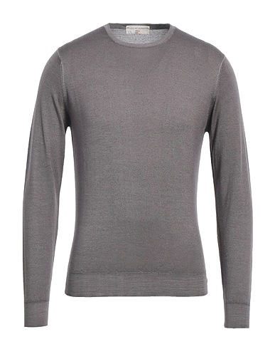 FILIPPO DE LAURENTIIS Pullover Maulwurfsgrau 100% Super 120s Wolle