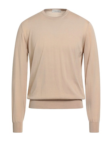 FILIPPO DE LAURENTIIS Jumper Beige 100% Super 120s Wool