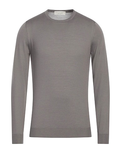 FILIPPO DE LAURENTIIS Pullover Grau 100% Super 120s Wolle