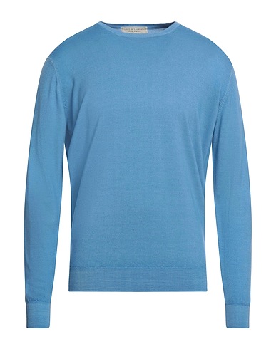 FILIPPO DE LAURENTIIS Jumper Azure 100% Super 120s Wool