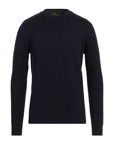 OUTHERE Sweater Midnight blue 53% Cotton, 34% Nylon, 13% Wool