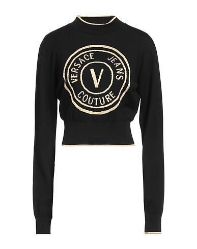 VERSACE JEANS COUTURE Jumper Black 100% Wool