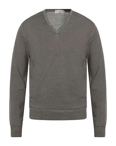 FILIPPO DE LAURENTIIS Jumper Military green 100% Merino Wool