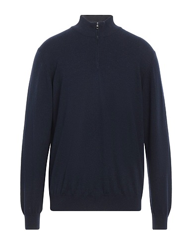 FILIPPO DE LAURENTIIS Rollkragenpullover Nachtblau 90% Super 120s Wolle, 10% Kaschmir