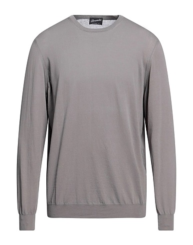 DRUMOHR Pullover Grau 100% Baumwolle