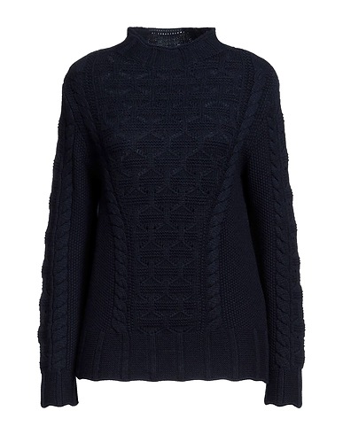 MALO Polo neck Midnight blue 70% Wool, 30% Cashmere