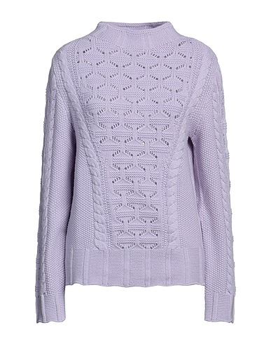 MALO Polo neck Lilac 70% Wool, 30% Cashmere