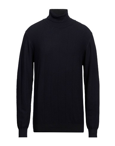 EREDI DEL DUCA Polo neck Midnight blue 35% Viscose, 35% Acrylic, 30% Polyamide