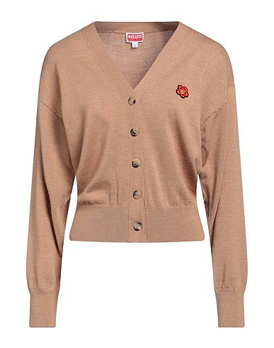 KENZO Cardigan Camel 100% Wool