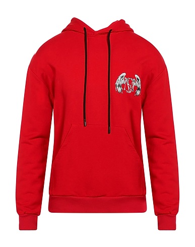 MASSIMO SABBADIN Hooded sweatshirt Red 100% Cotton