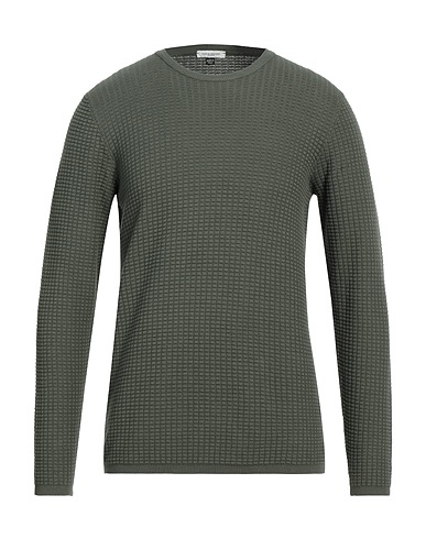 PAOLO PECORA Jumper Military green 100% Cotton