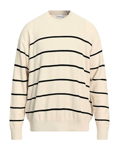 CALVIN KLEIN Jumper Beige 100% Cotton