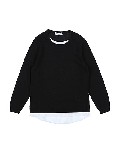 PAOLO PECORA Pullover Schwarz 33% Viskose, 23% Polyamid, 20% Baumwolle, 20% Wolle, 4% Kaschmir