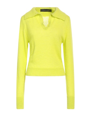 FEDERICA TOSI Sweater Lime green 35% Mohair wool, 35% Alpaca wool, 30% Polyamide