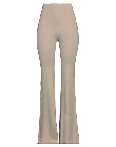 ELEONORA STASI Casual trouser Khaki 65% Viscose, 35% Polyamide
