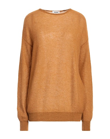 BASE MILANO Pullover Cammello 37% Lana mohair, 37% Lana di alpaca, 26% Poliammide