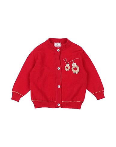 SIMONETTA Cardigan Red 88% Wool, 10% Cashmere, 1% Polyamide, 1% Metallic fiber, Polyester