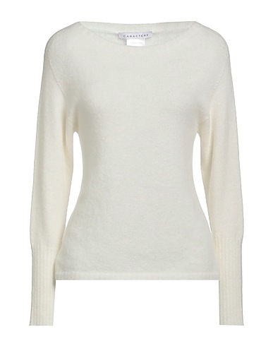 CARACTÈRE Pullover Weiß 37% Polyamid, 26% Polyacryl, 25% Alpakawolle, 10% Wolle, 2% Elastan