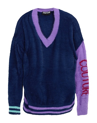 VERSACE JEANS COUTURE Jumper Navy blue 100% Polyamide