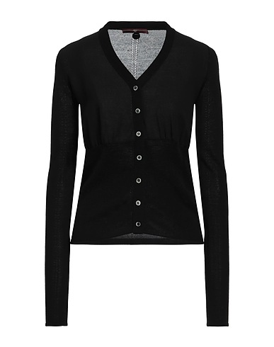 HIGH Cardigan Nero 50% Lana, 50% Acrilico, Poliestere