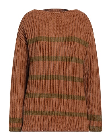 STEFANO MORTARI Jumper Camel 50% Virgin Wool, 50% Acrylic