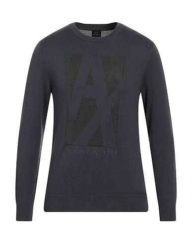 ARMANI EXCHANGE Pullover Grigio 96% Cotone, 4% Viscosa