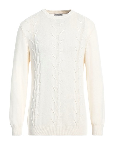 DANIELE ALESSANDRINI HOMME Jumper Cream 40% Viscose, 30% Polyamide, 25% Wool, 5% Cashmere