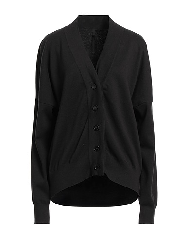 NIKE Cardigan Black 85% Cotton, 15% Elastane