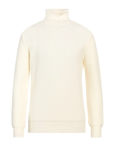 FILIPPO DE LAURENTIIS Polo neck White 100% Merino Wool