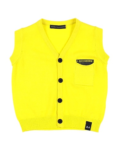 DANIELE ALESSANDRINI Cardigan Lime green 80% Viscose, 20% Polyamide