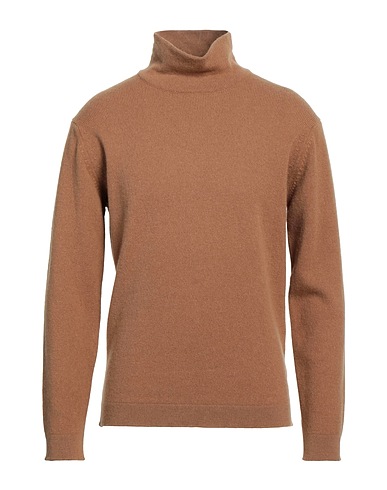 FILIPPO DE LAURENTIIS Turtleneck Camel 75% Merino Wool, 25% Baby alpaca wool