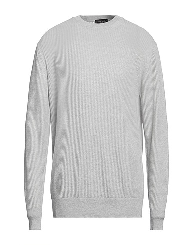 ROBERTO COLLINA Jumper Light grey 90% Merino Wool, 10% Cashmere