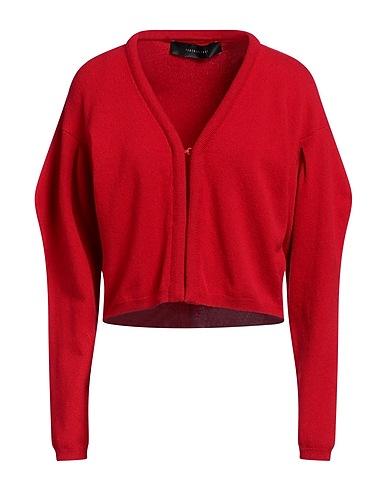 FEDERICA TOSI Strickjacke Rot 82% Wolle, 15% Kaschmir, 3% Polyamid