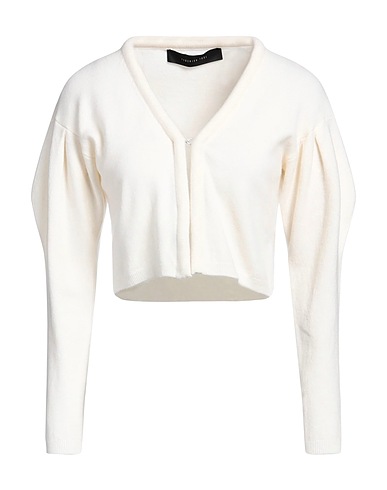 FEDERICA TOSI Cardigan Ivory 82% Wool, 15% Cashmere, 3% Polyamide