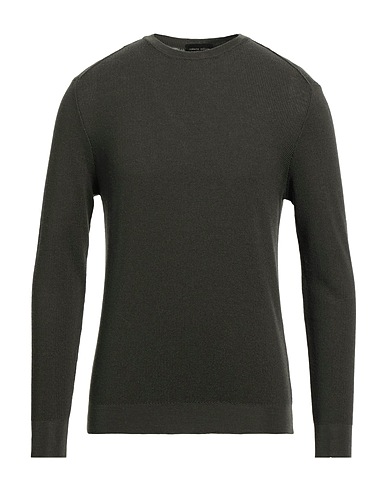 ROBERTO COLLINA Jumper Dark green 100% Merino Wool